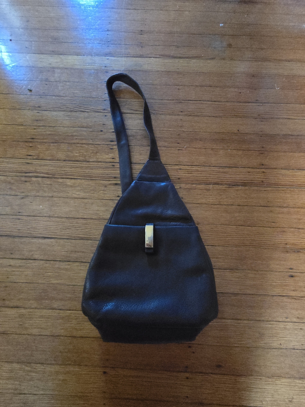 Brown Leather Sling Bag